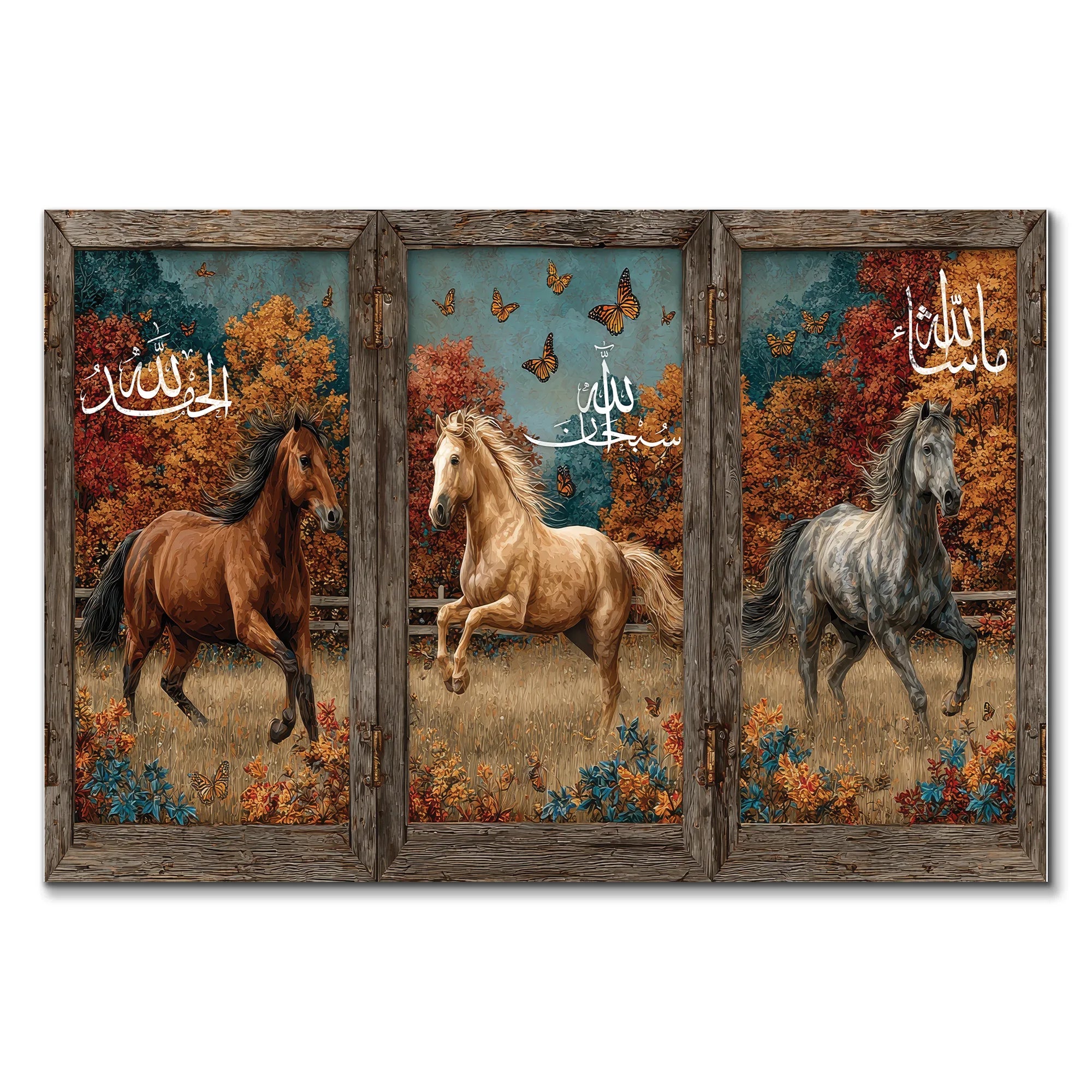 خيول الخريف المطمئنة